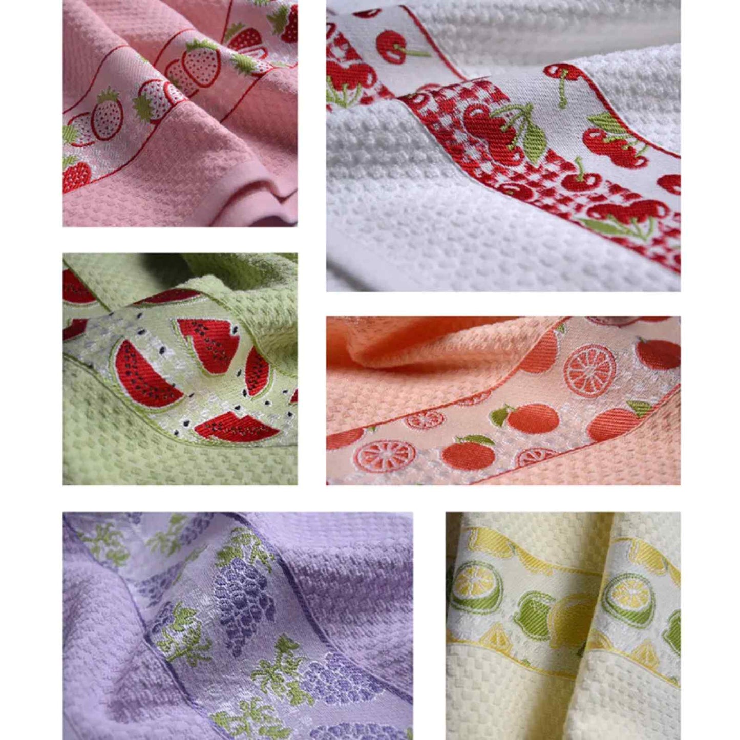 Set 6 pezzi Strofinacci in Spugna - Stefania