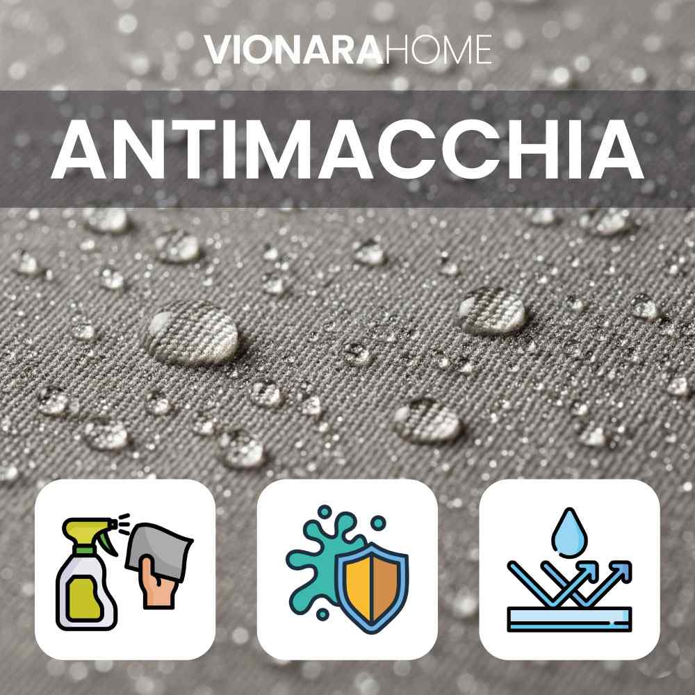 Tovaglia con Volant in Tessuto Cotone Plastificato - Paris (Grigio)