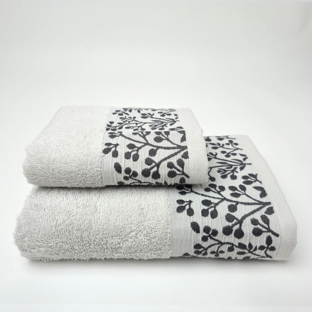 Set Asciugamani 1+1 (Viso + Ospite) in 100% Cotone - Tokyo