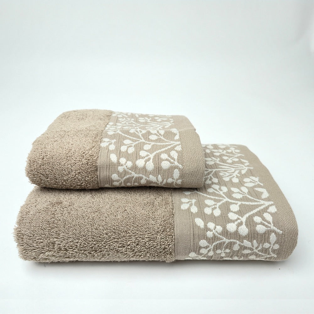 Set Asciugamani 1+1 (Viso + Ospite) in 100% Cotone - Tokyo
