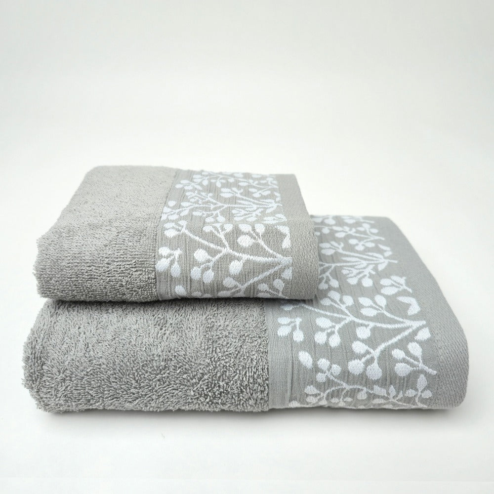 Set Asciugamani 1+1 (Viso + Ospite) in 100% Cotone - Tokyo