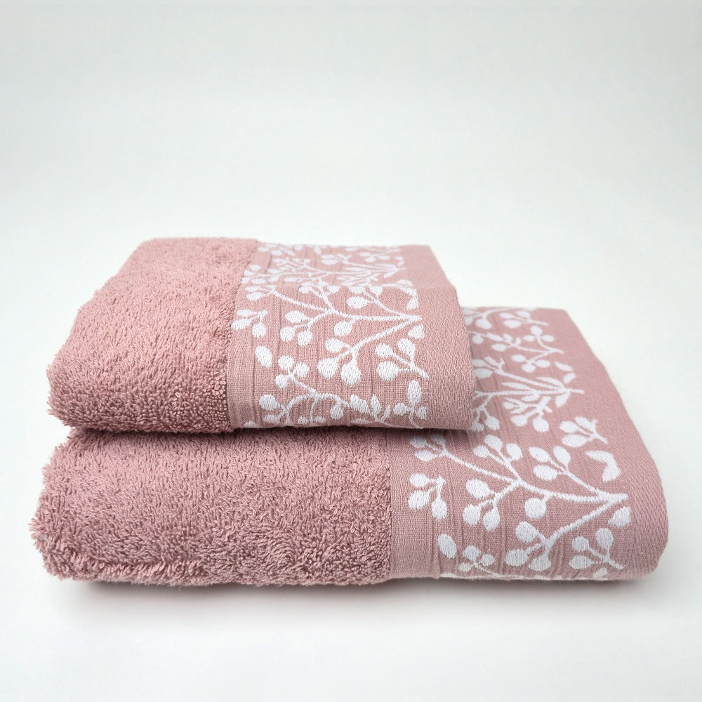 Set Asciugamani 1+1 (Viso + Ospite) in 100% Cotone - Tokyo