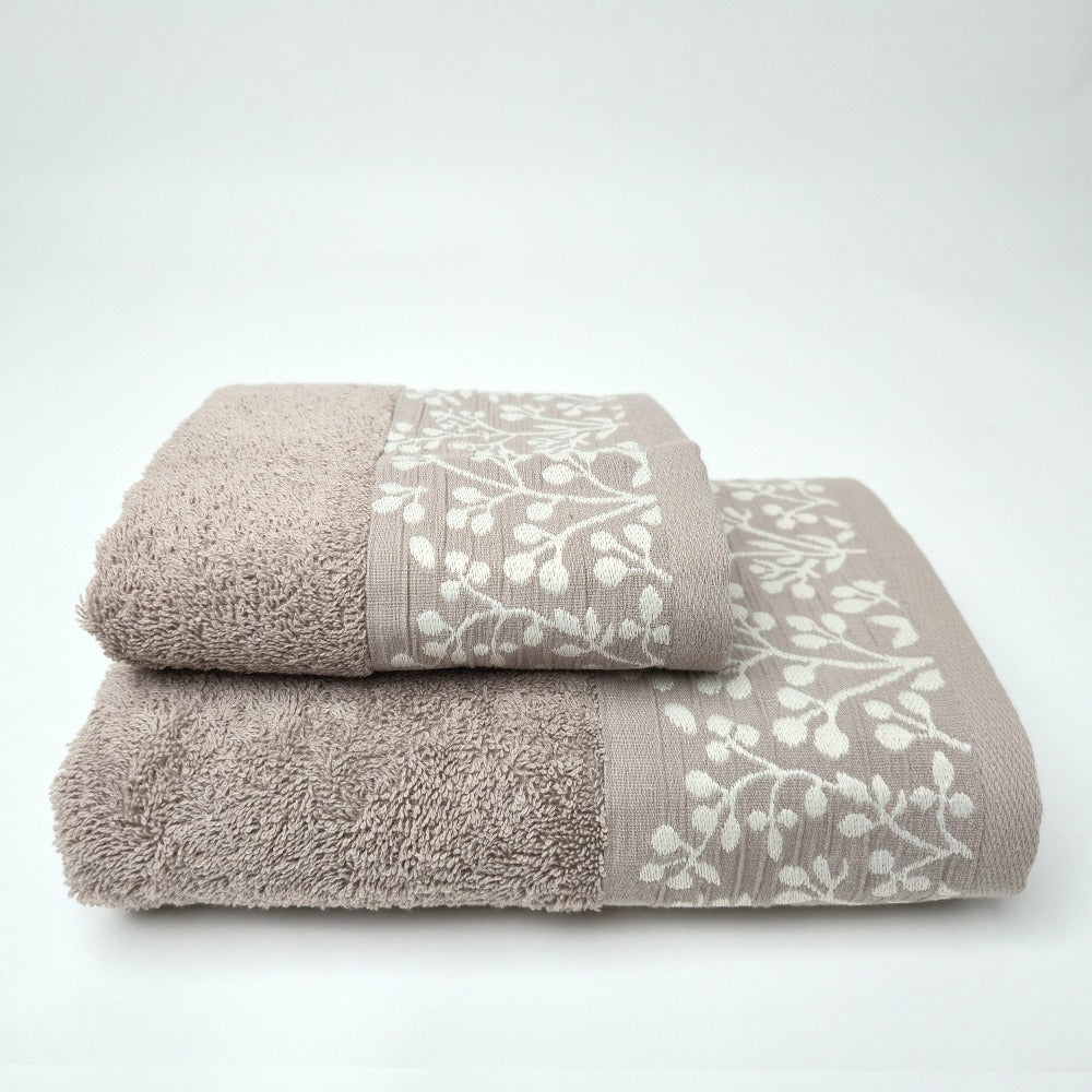 Set Asciugamani 1+1 (Viso + Ospite) in 100% Cotone - Tokyo