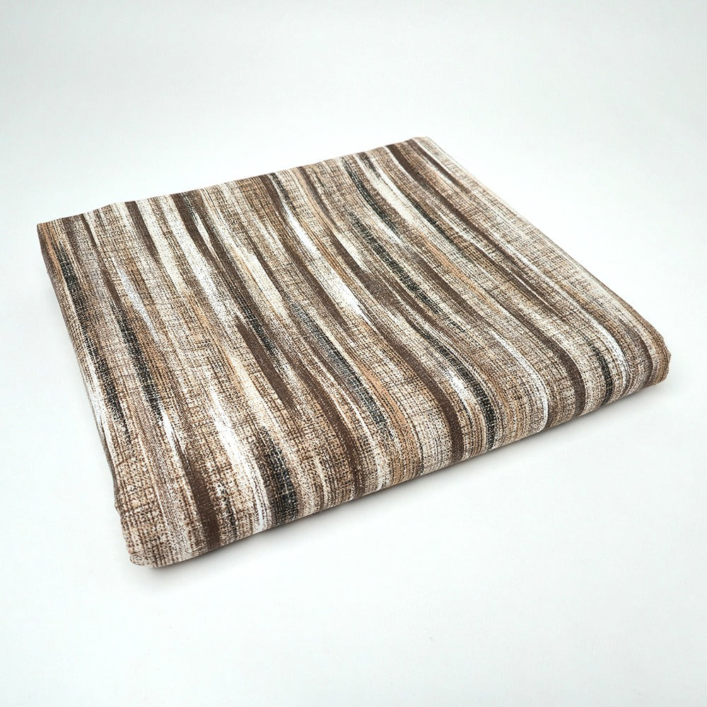 Telo Arredo Copritutto in Cotone 240x275 cm - Stripes (Marrone)