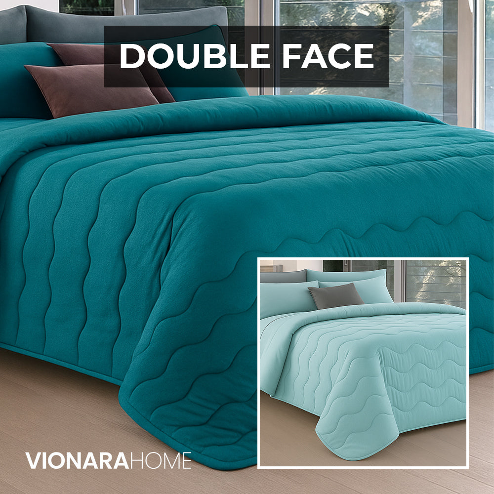 Trapunta Invernale Tinta Unita Double Face in Morbida Microfibra