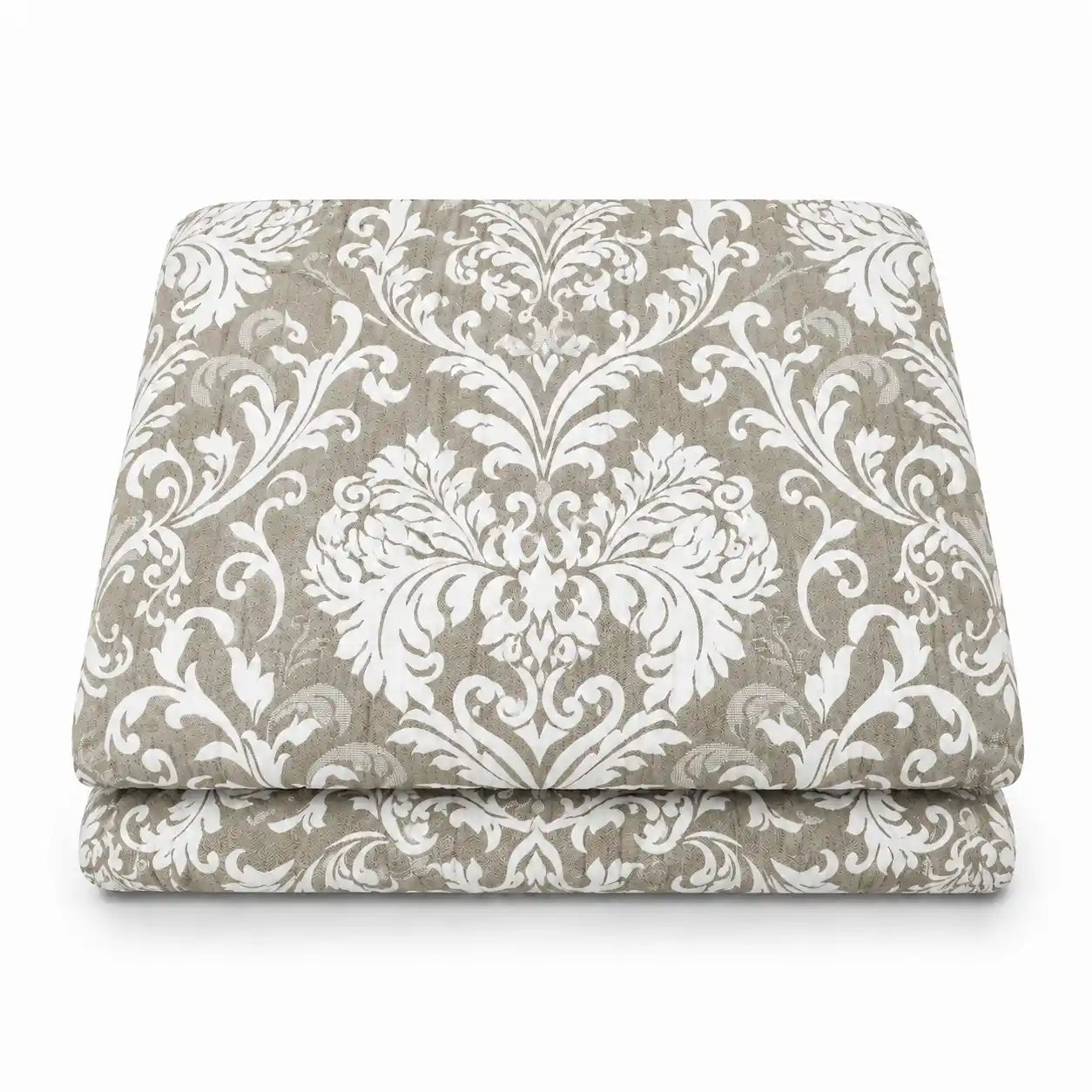 Copriletto jacquard con leggera Imbottitura Double-Face - Palermo (Tortora)