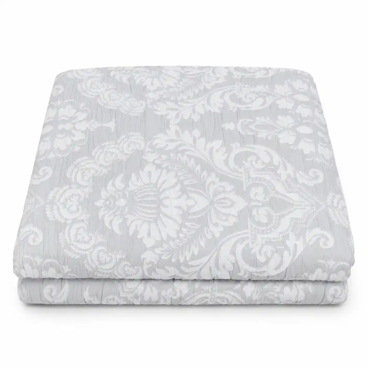 Copriletto jacquard con leggera Imbottitura Double-Face - Damasco