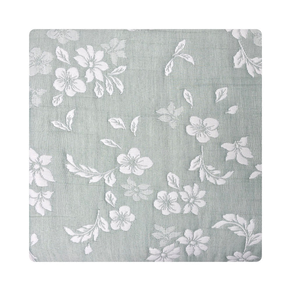 Trapuntino Copriletto Jacquard Double-Face Matrimoniale - Aurora (Verde)