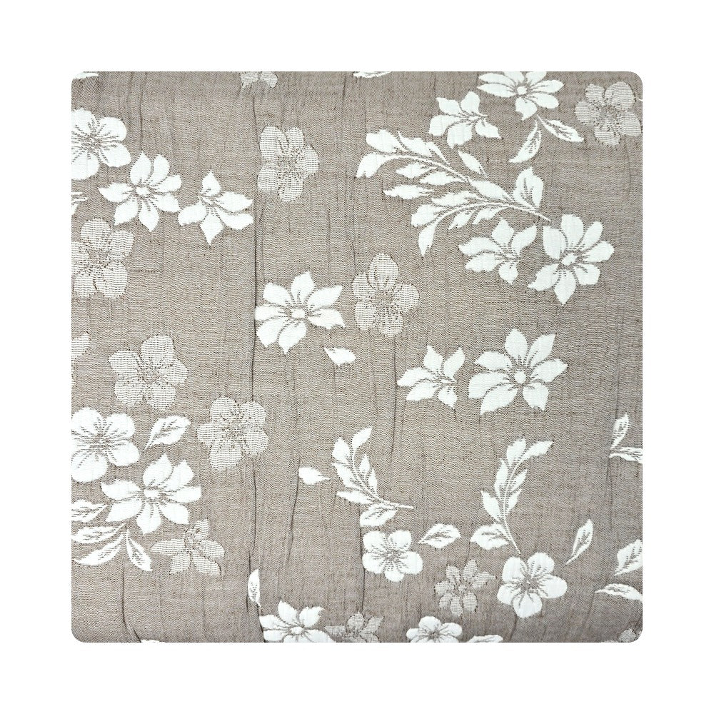 Trapuntino Copriletto Jacquard Double-Face Matrimoniale - Aurora (Tortora)