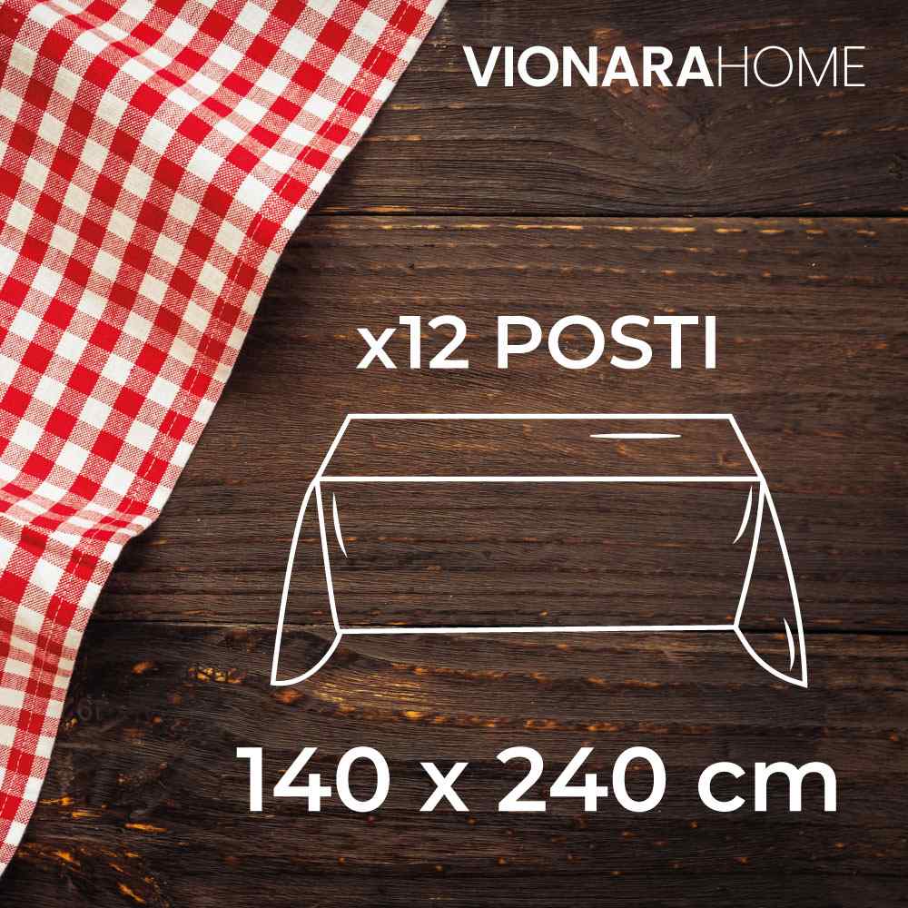 Tovaglia in Cotone con Tovaglioli x6/x12 posti T109