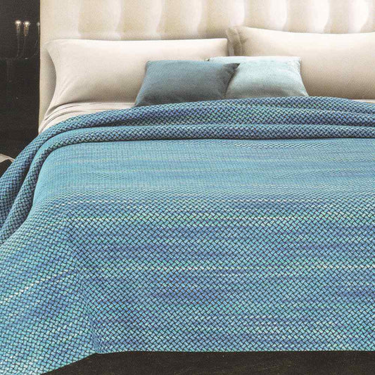 Copriletto Estivo in Cotone Piquet - Azura (Tiffany)