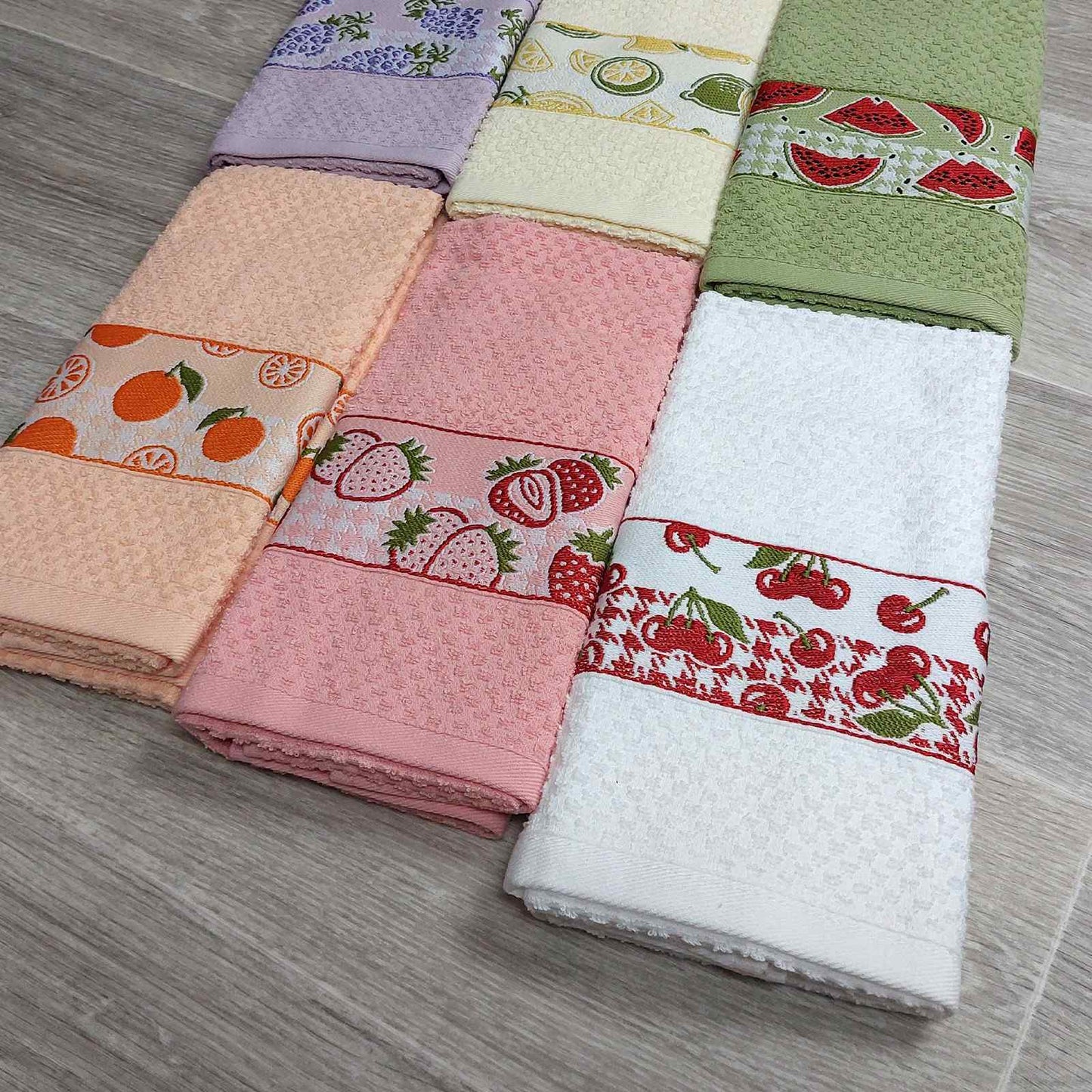 Set 6 pezzi Strofinacci in Spugna - Stefania