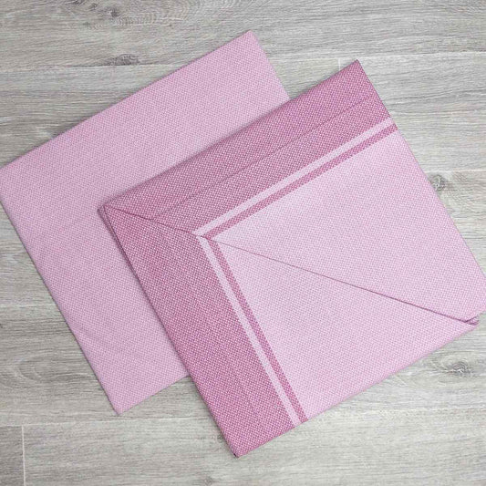 Completo Lenzuola in Puro Cotone Matrimoniale M132 (Rosa)