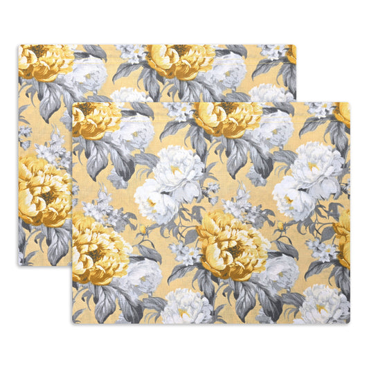 Completo lenzuola in Puro Cotone Matrimoniale - M169 (Giallo)