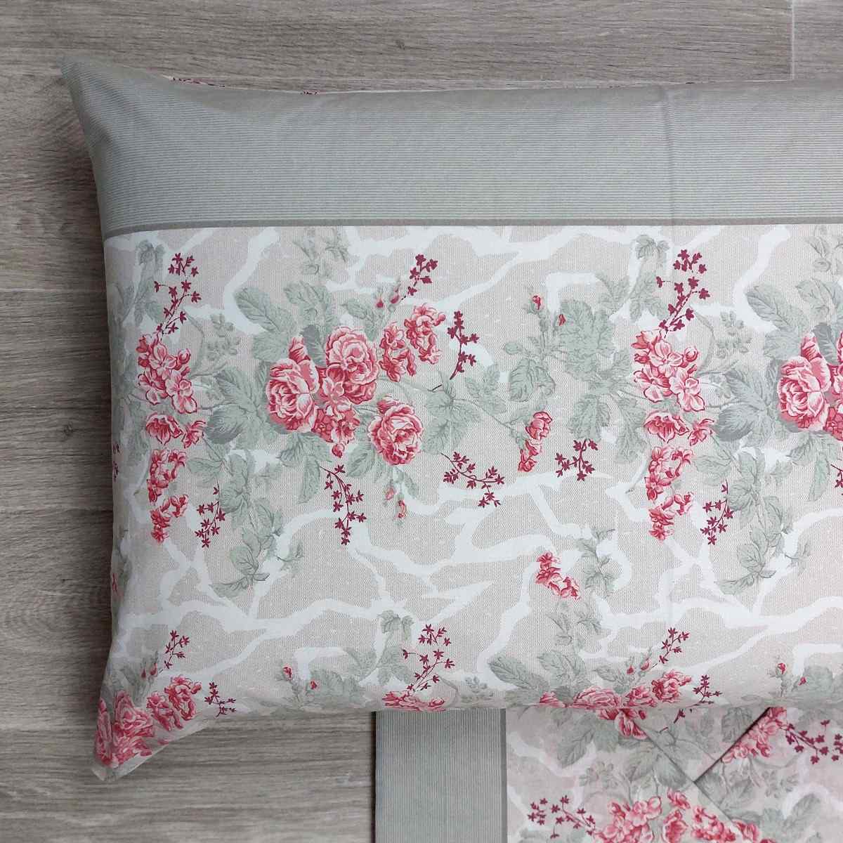 Completo Lenzuola in Puro Cotone Matrimoniale - M148 (Rosa)