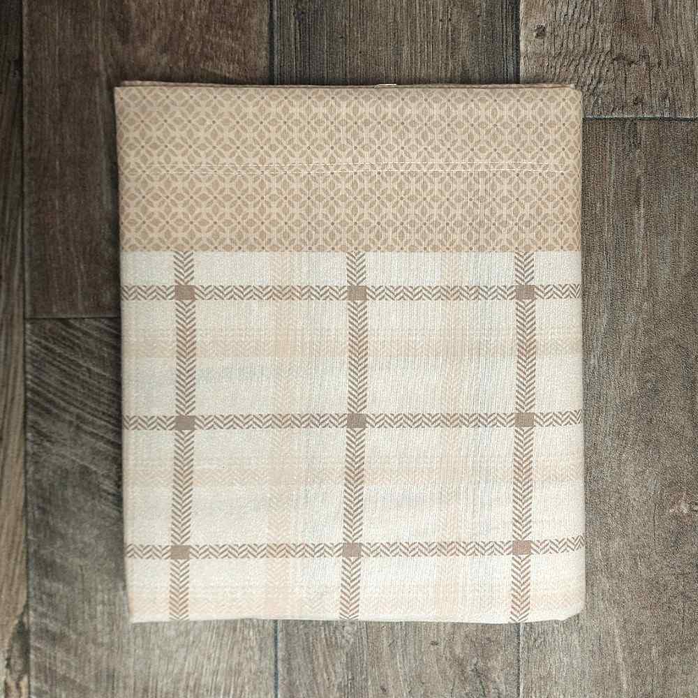 Completo Lenzuola in Flanella Una Piazza e Mezza - F127 (Beige)