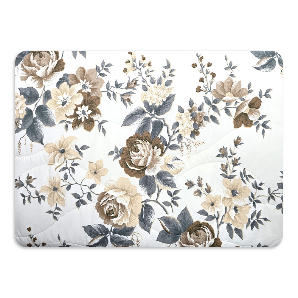 Trapuntino Primaverile in Microfibra - Peonia (Beige)