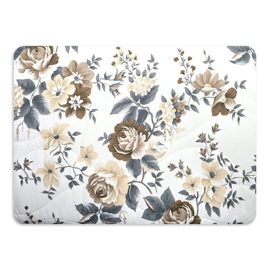 Trapuntino Primaverile in Microfibra - Peonia (Beige)