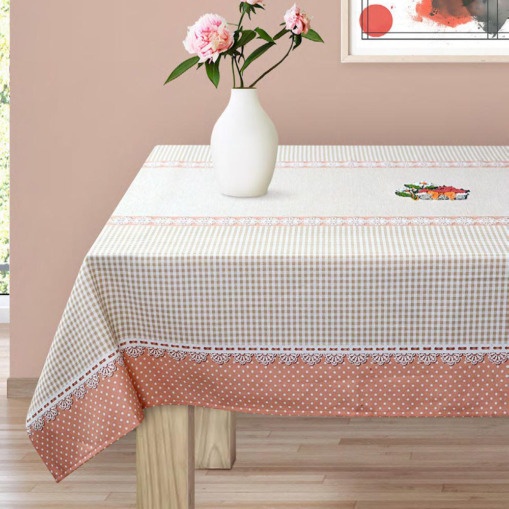 Tovaglia in Cotone con Ricamo di VINGI Ricami - Strawberry (Vari Colori)