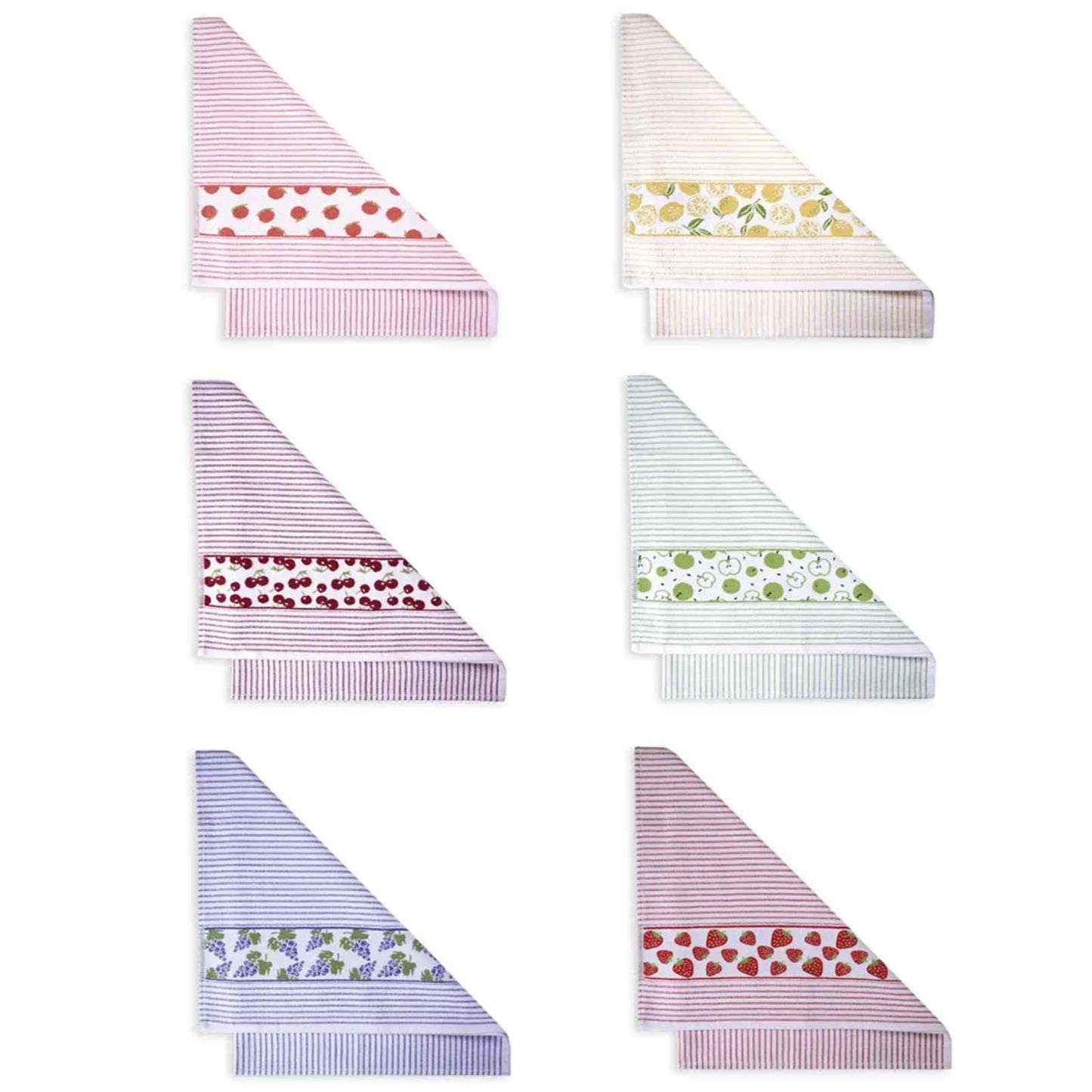 Set 6 pezzi Strofinacci in cotone con Spugna sul retro - Maison