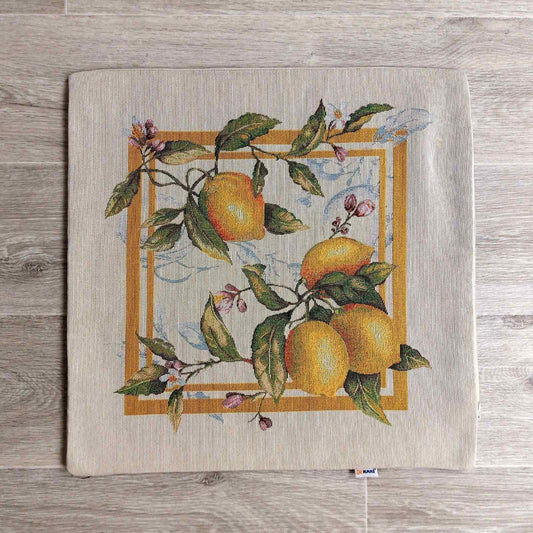 Fodera Cuscino Arredo in tessuto Gobelin - Limone