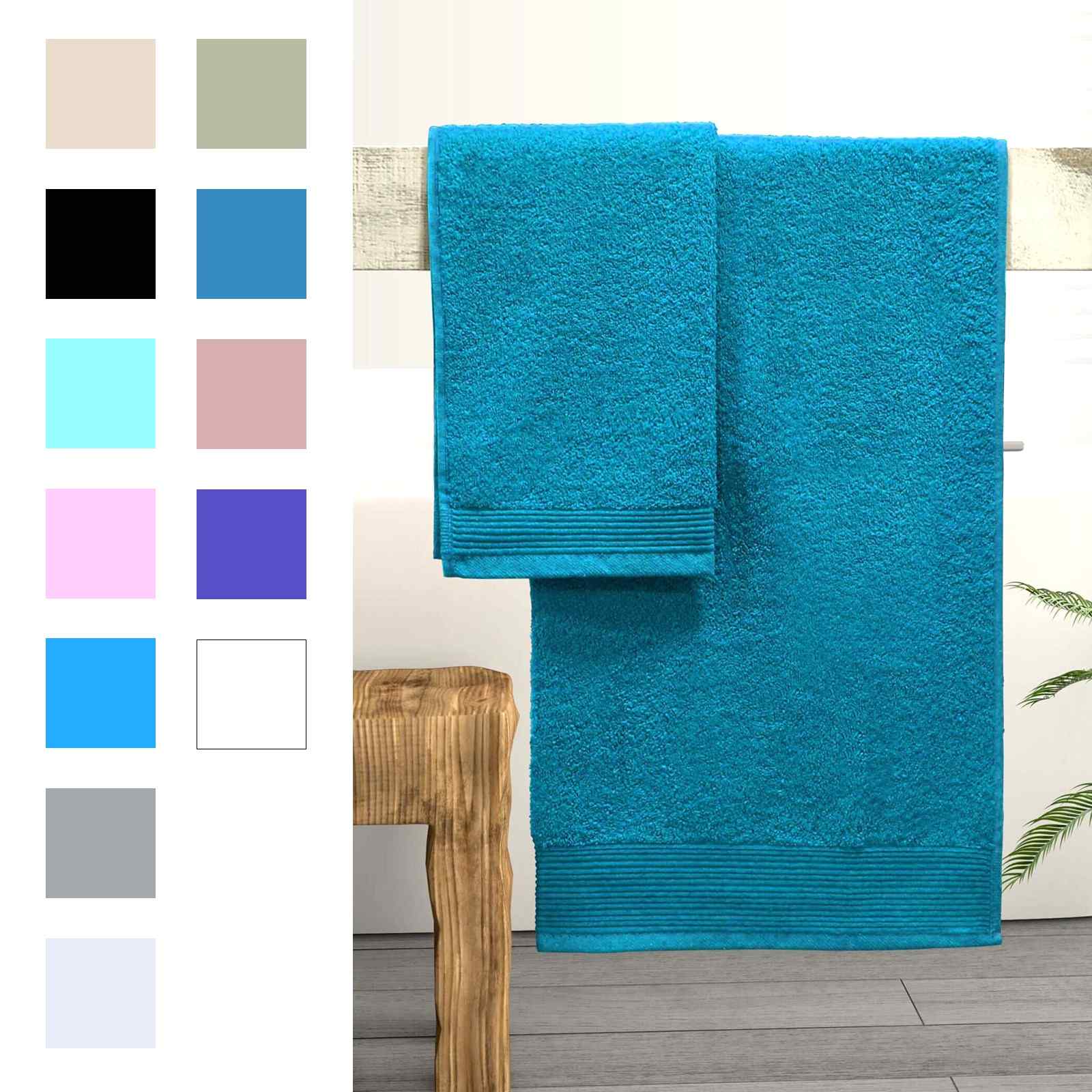 Set Di 5 Asciugamani Lusso Madi-Cadi 100% Cotone - Motivo A Scacchi Colorati - 33x73 Cm - Assorbenti E Decorativi