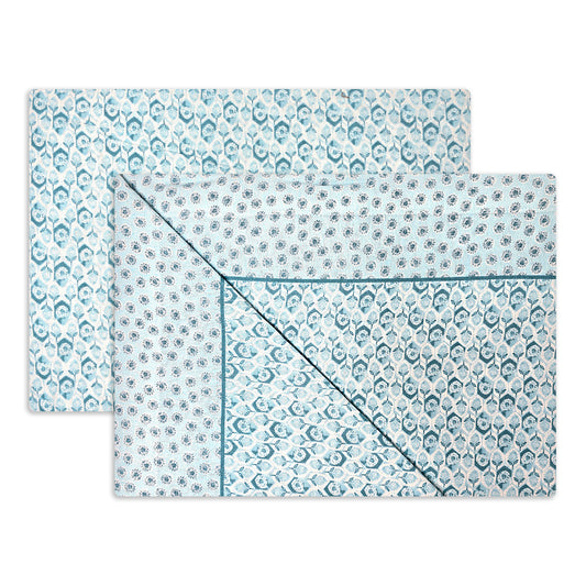 Completo Lenzuola in Flanella Matrimoniale - F124 (Verde)