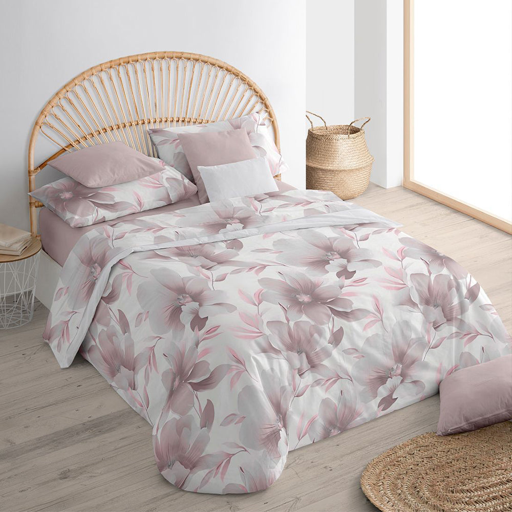 Completo Lenzuola in Puro Cotone con 4 federe AURA di Botticelli Home - Rosa Antico
