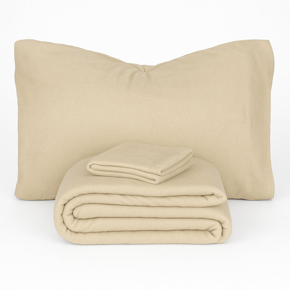 Completo Lenzuola in Pile Tinta Unita - dimensioni varie