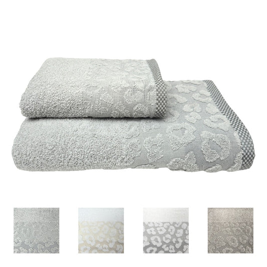 Set Asciugamani 1+1 Leopard di Linea Oro - Vari Colori