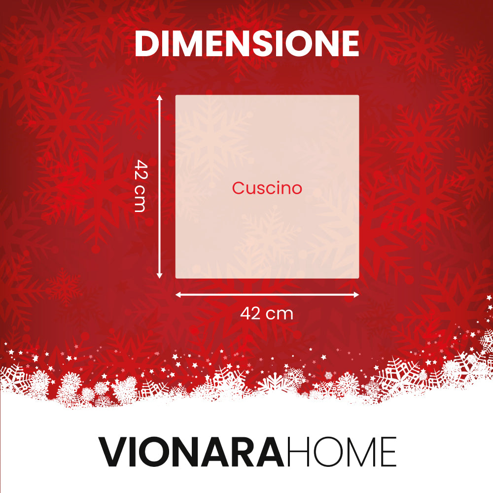 Cuscino arredo natalizia in tessuto Gobelin - Gnomo (Marrone)