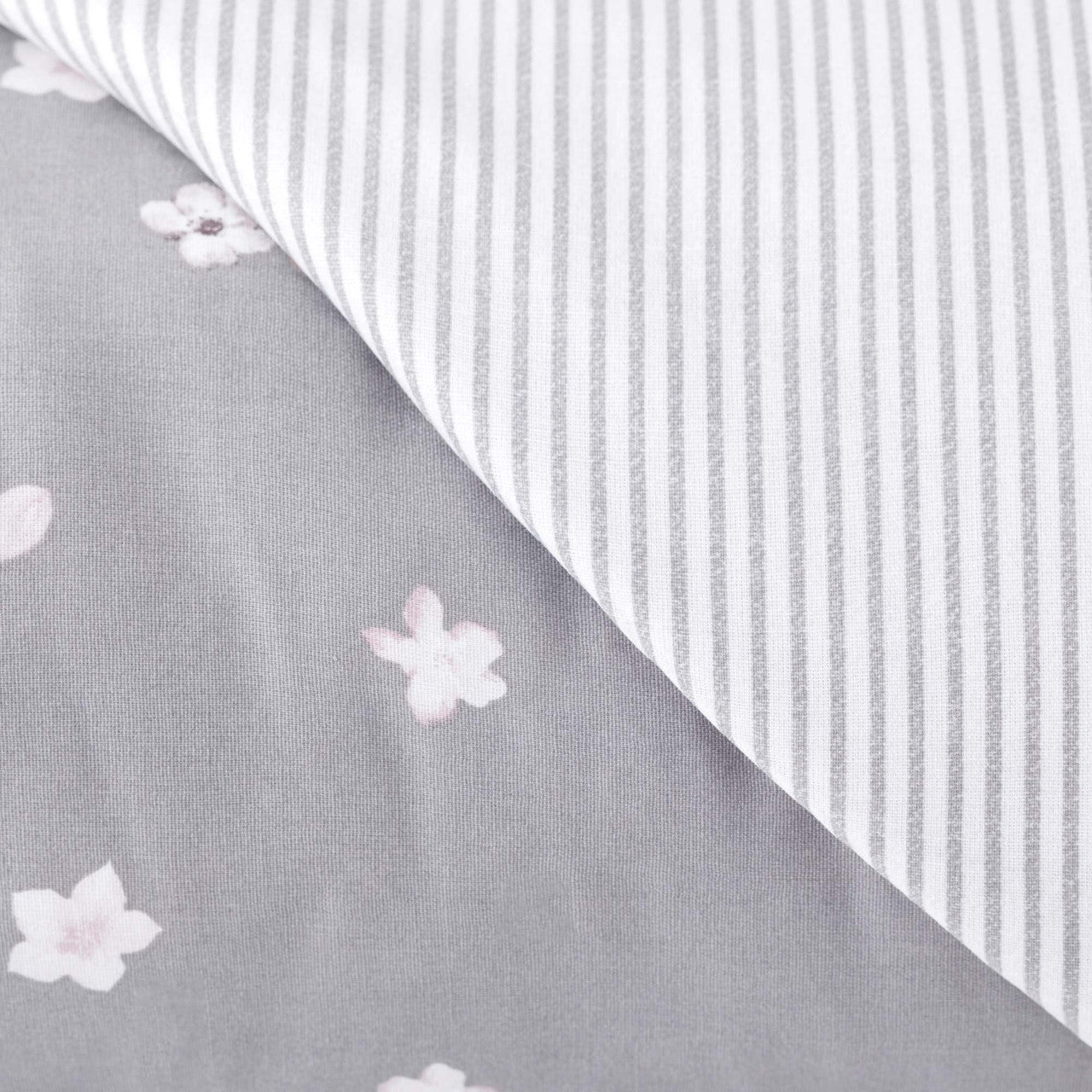 Parure Copripiumino Matrimoniale in 100% Cotone - Eugene (Grigio)