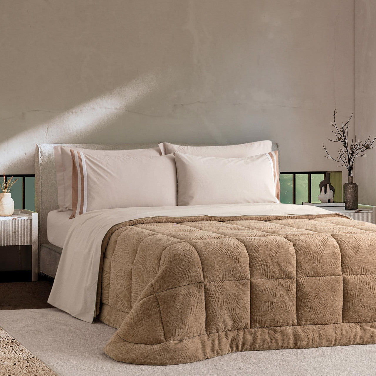 Trapunta Invernale in Ecopelliccia Luba di Linea Oro - Malva