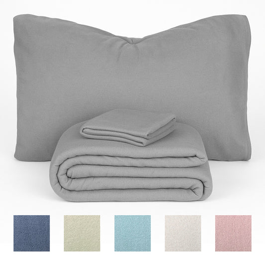 Completo Lenzuola in Pile Tinta Unita - dimensioni varie