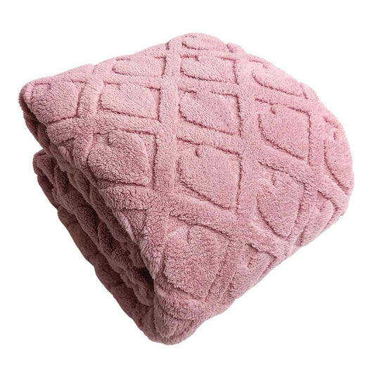 Plaid in Morbido Coral Fleece 190x205 cm - Lorenzo Ferrari (Rosa)