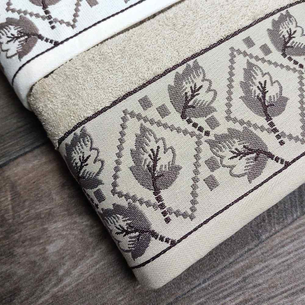 Set Asciugamani 4 pezzi (2 viso + 2 ospite) - Cile (Beige/Panna)