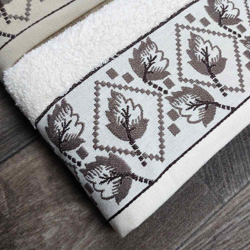 Set Asciugamani 4 pezzi (2 viso + 2 ospite) - Cile (Beige/Panna)