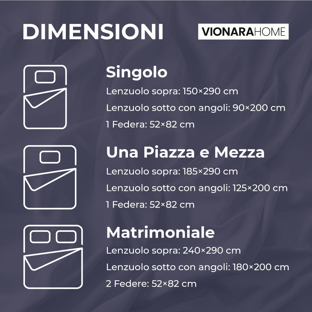 Completo Lenzuola in Flanella dimensioni varie - F155 (Verde)