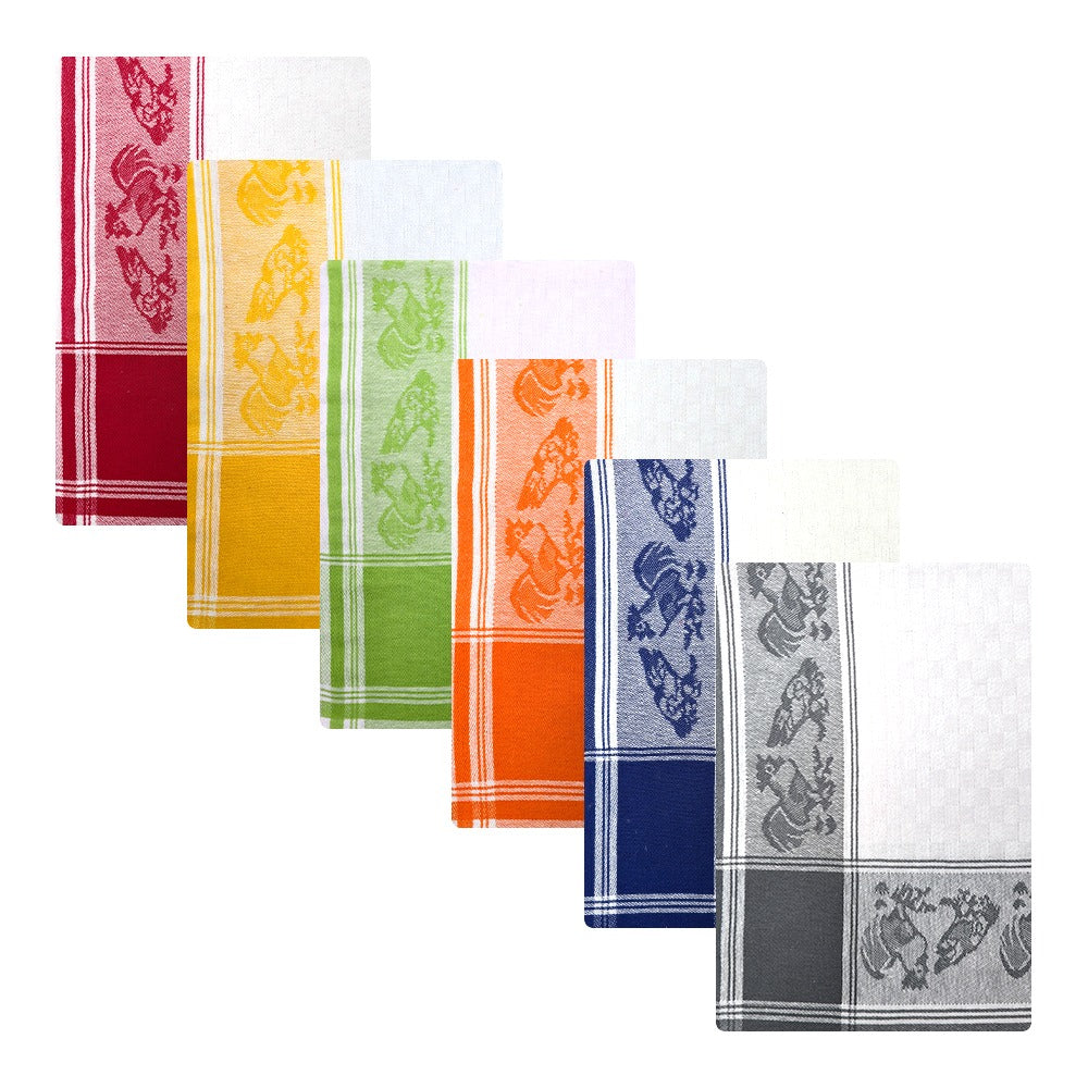 Set Strofinacci 6 pezzi in 100% Cotone - Capri