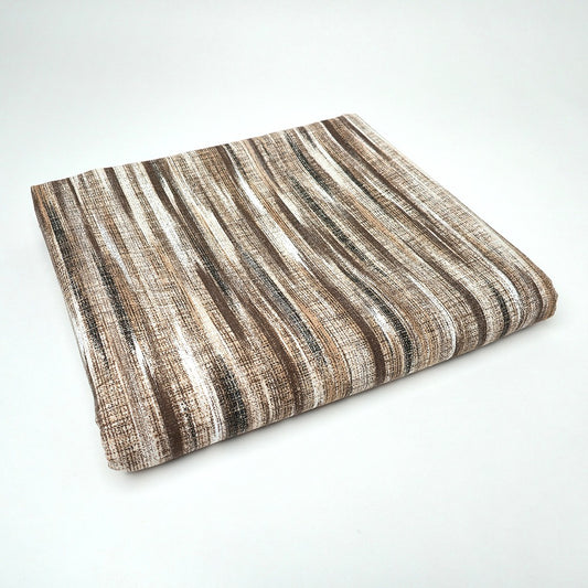Telo Arredo Copritutto in Cotone 240x275 cm - Stripes (Marrone)