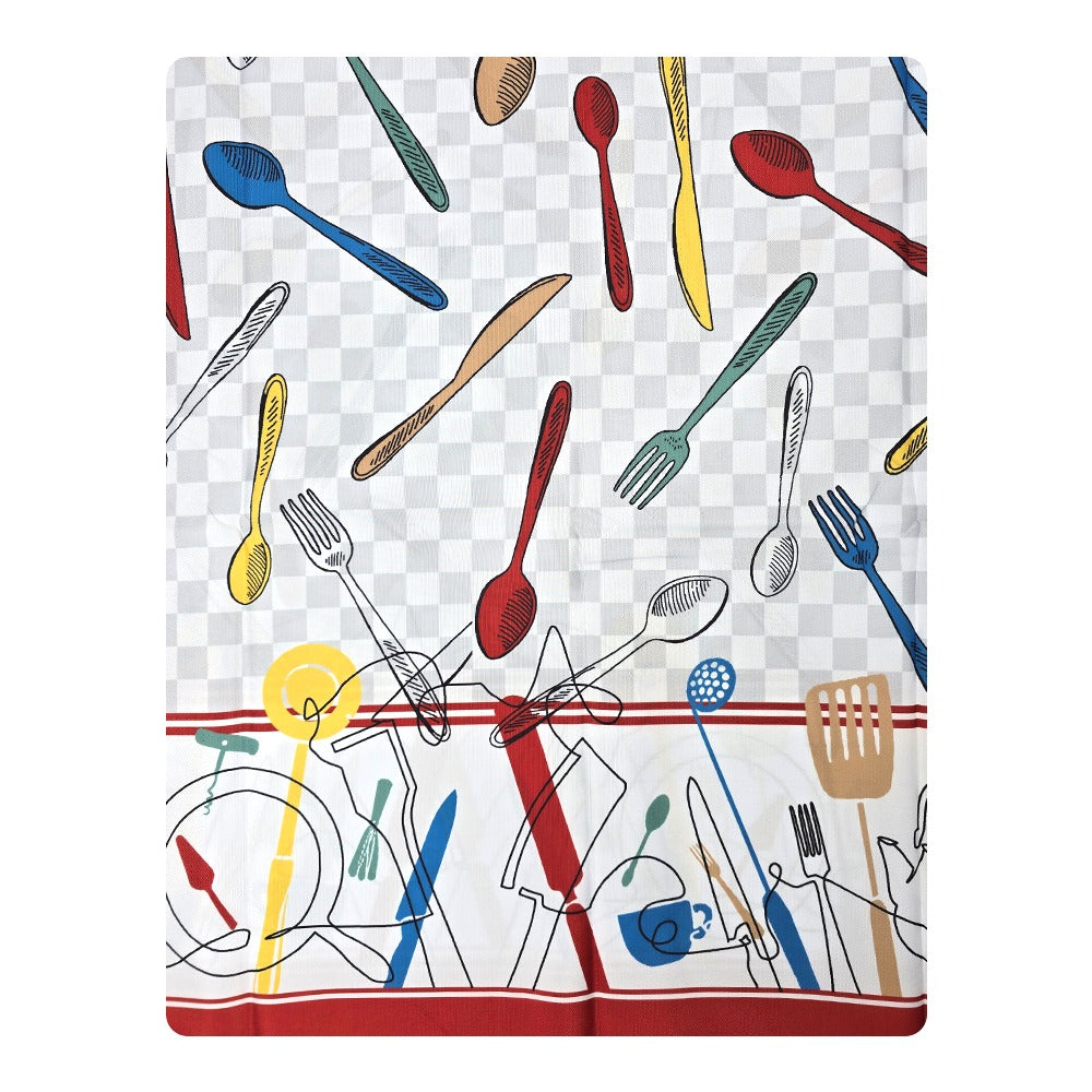 Tovaglia Antimacchia Idrorepellente, No Stiro - Aroma (Rosso)