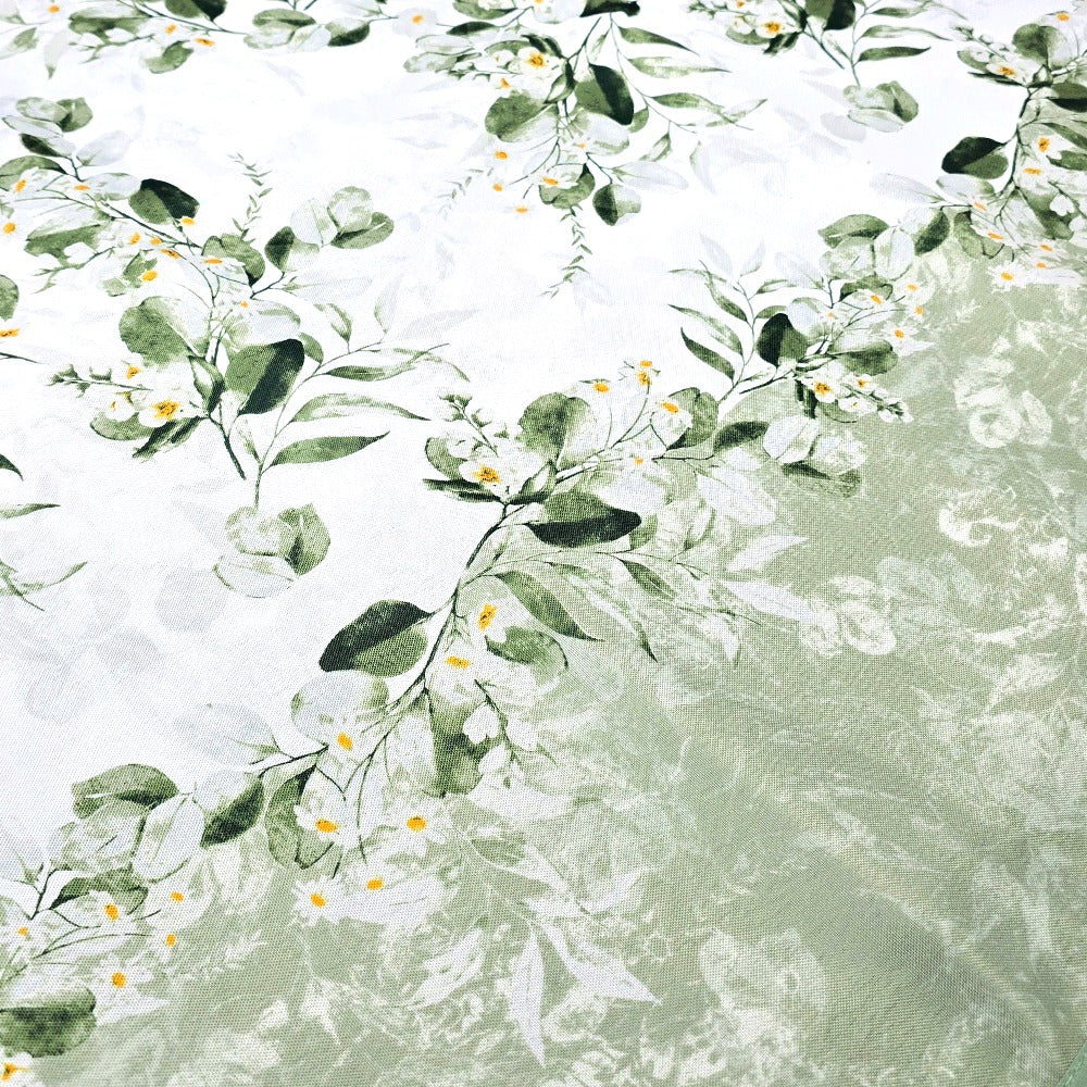 Tovaglia Antimacchia Idrorepellente, No Stiro - Foglia (Verde)