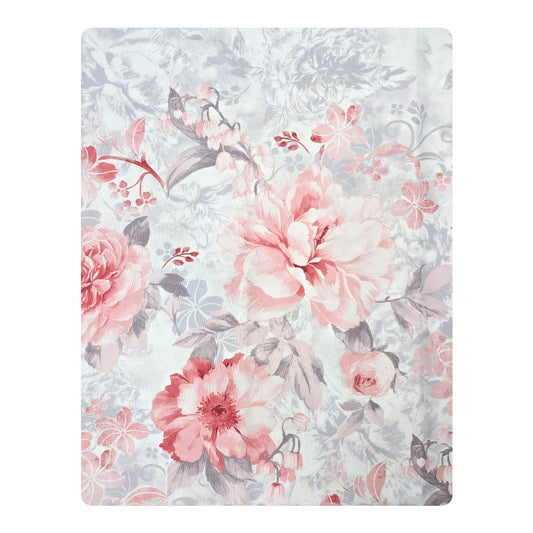 Tovaglia Antimacchia Idrorepellente, No Stiro - Fiori (Rosa)
