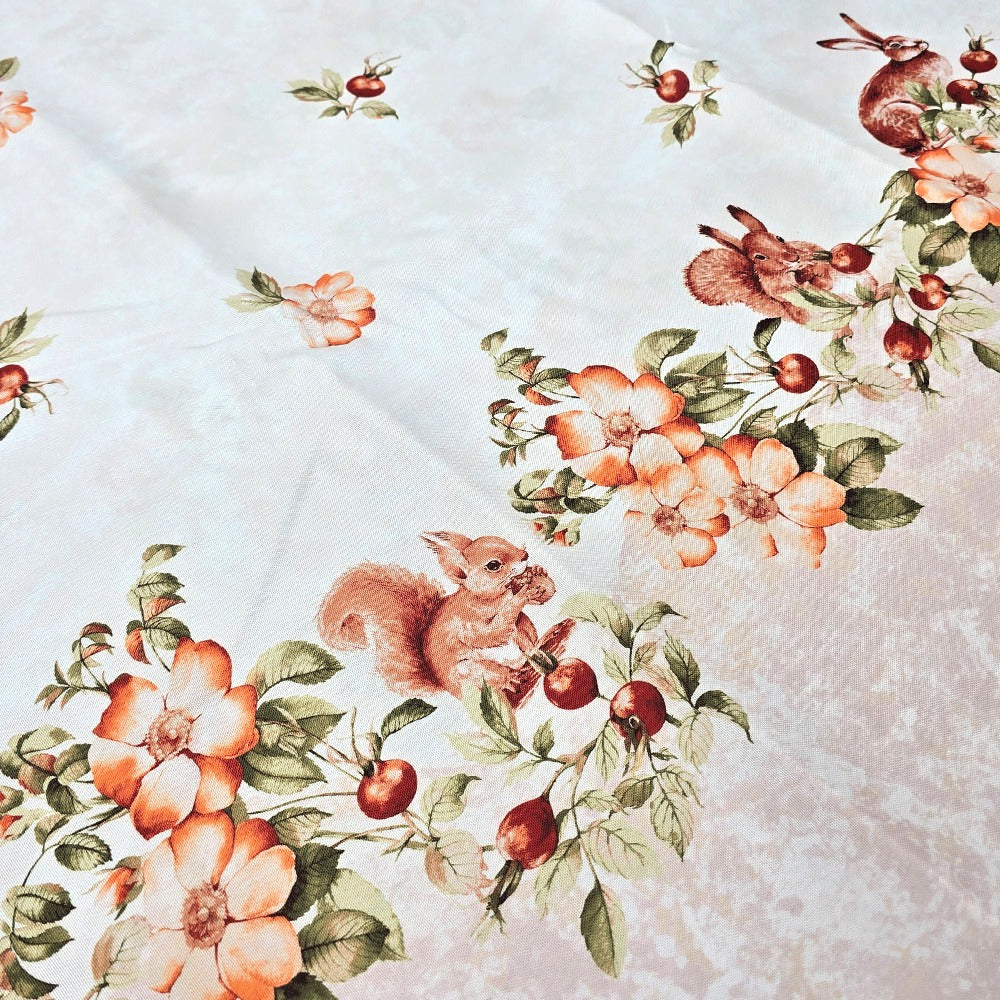 Tovaglia Antimacchia Idrorepellente, No Stiro - Rabbit (Naturale)