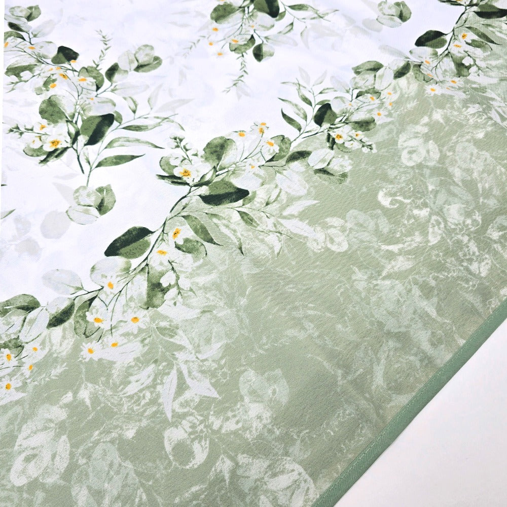 Tovaglia Antimacchia Idrorepellente, No Stiro - Foglia (Verde)