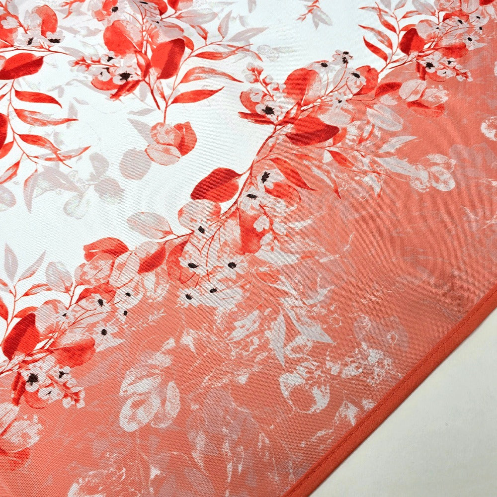 Tovaglia Antimacchia Idrorepellente, No Stiro - Foglia (Corallo)