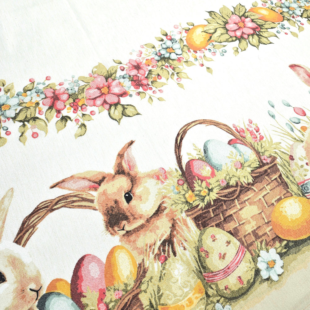 Tovaglia Pasquale in Cotone a Stampa Digitale - Eggs