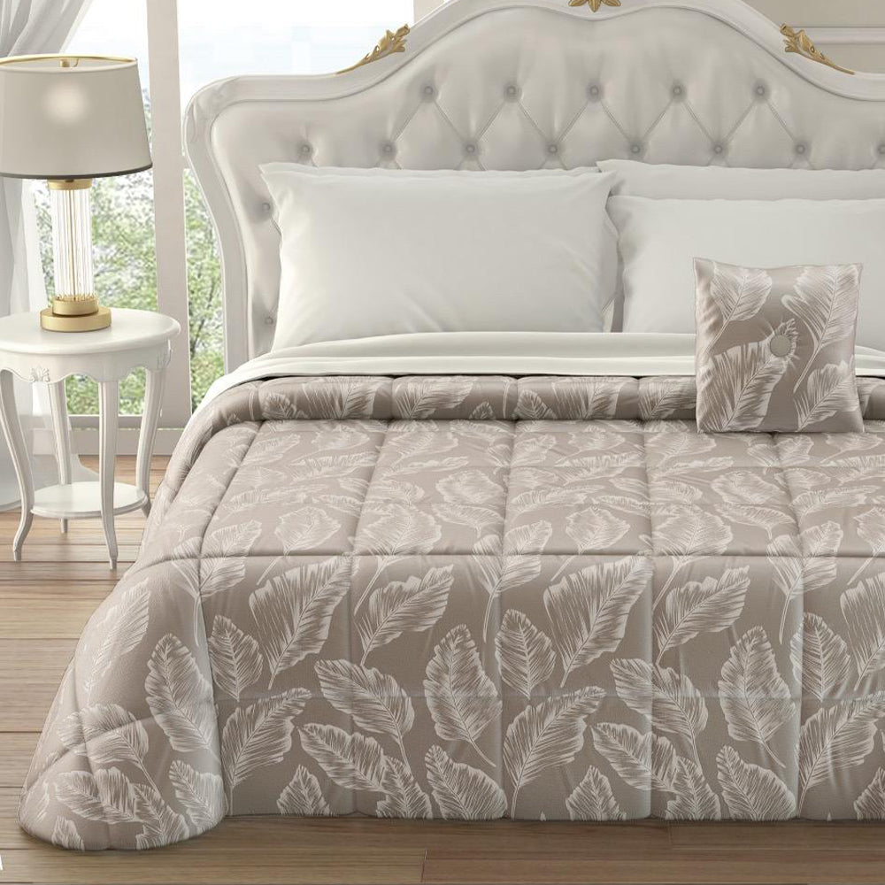 Trapunta Invernale in Velluto Jacquard di Laura Blasi - Gemma (Grigio)