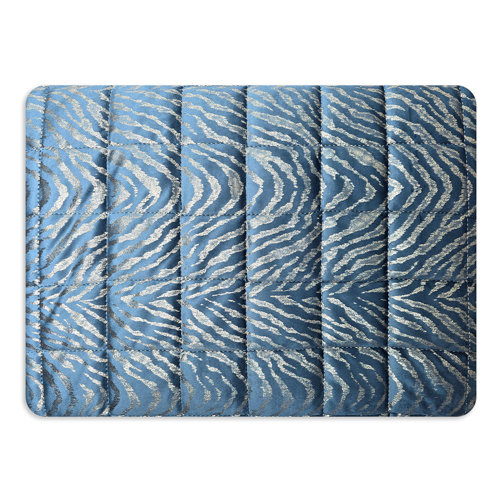Trapuntino Matrimoniale in Velluto Jacquard di Laura Blasi - Safari (Polvere)