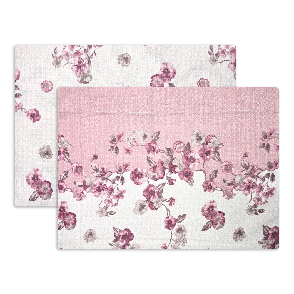 Completo Lenzuola in Flanella Matrimoniale - F150 (Rosa)